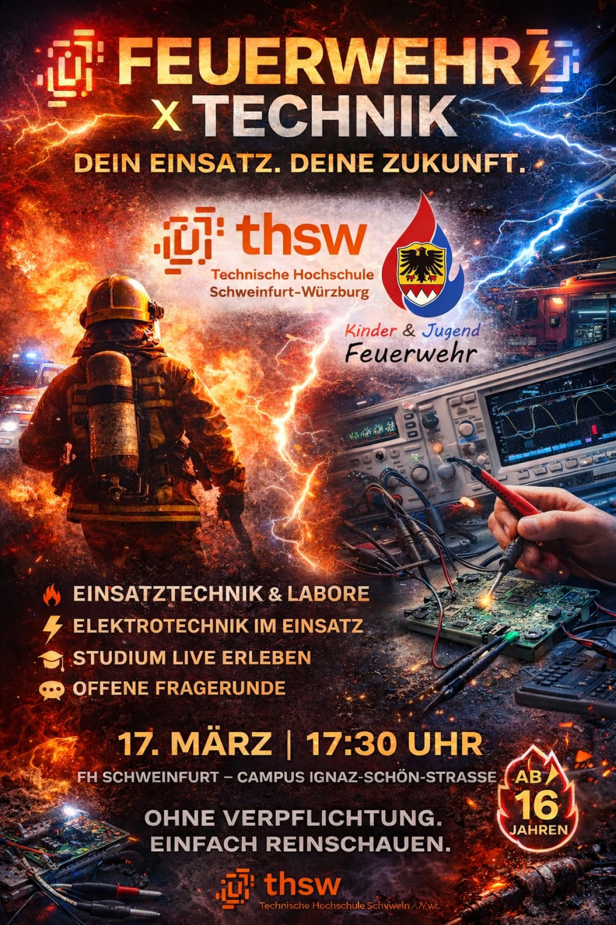 Einladung für die Jugendfeuerwehr: Strom im Einsatz – Elektrotechnik live erleben
