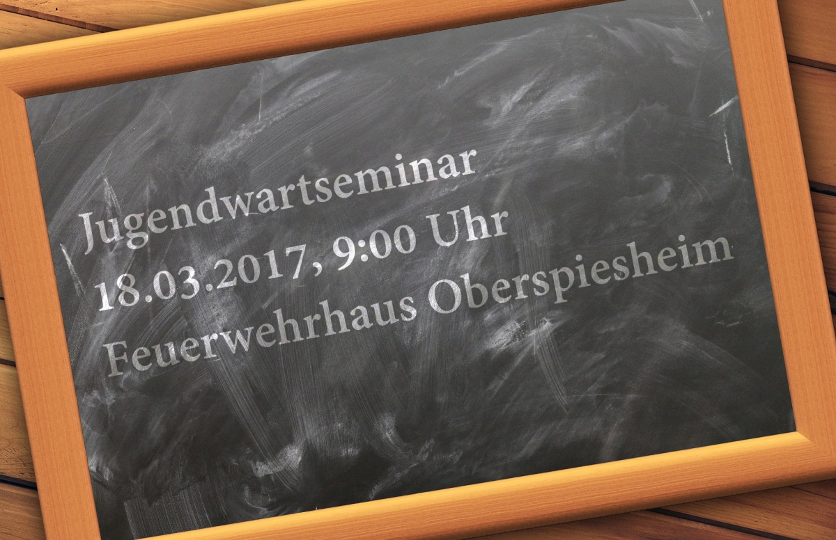 Einladung zum Jugendwartseminar