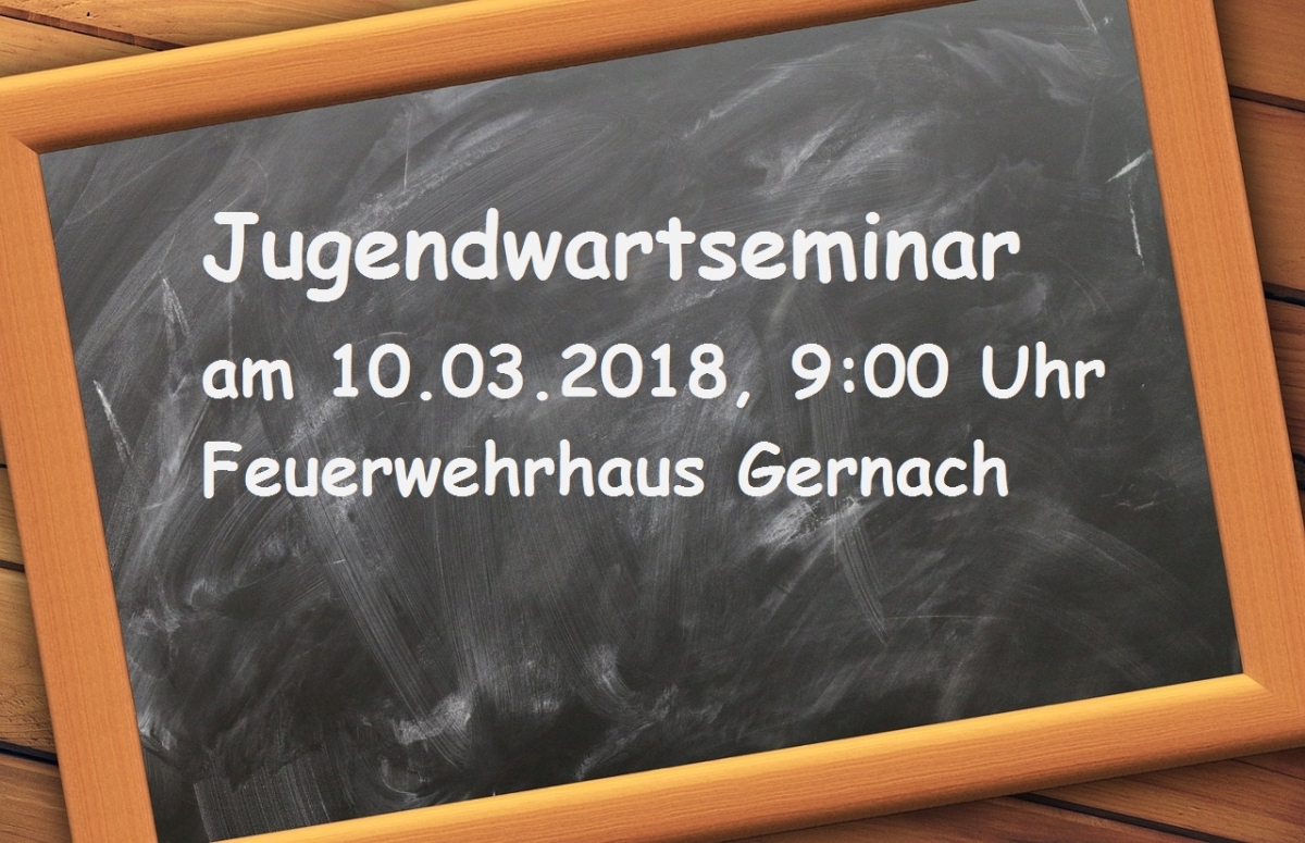 Einladung zum Jugendwartseminar am 10. März