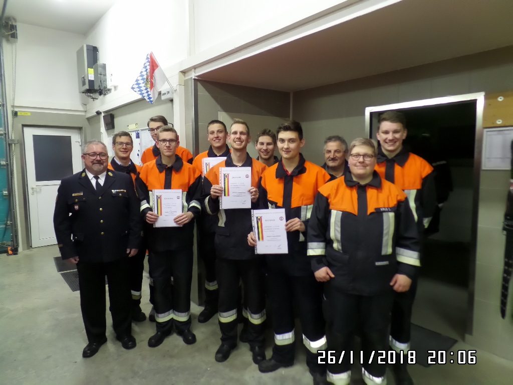 Abschlussprüfung modulare Truppausbildung / Waigolshausen 2018-11-26