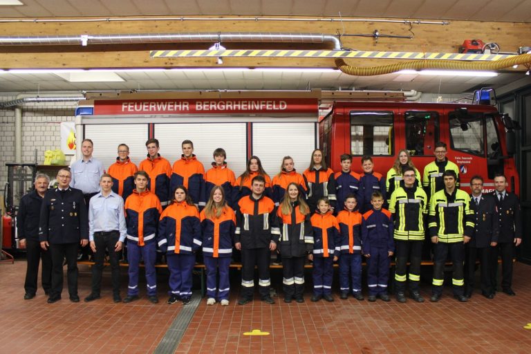 Teilnehmer des Wissenstests in Bergrheinfeld am 26.11.2019