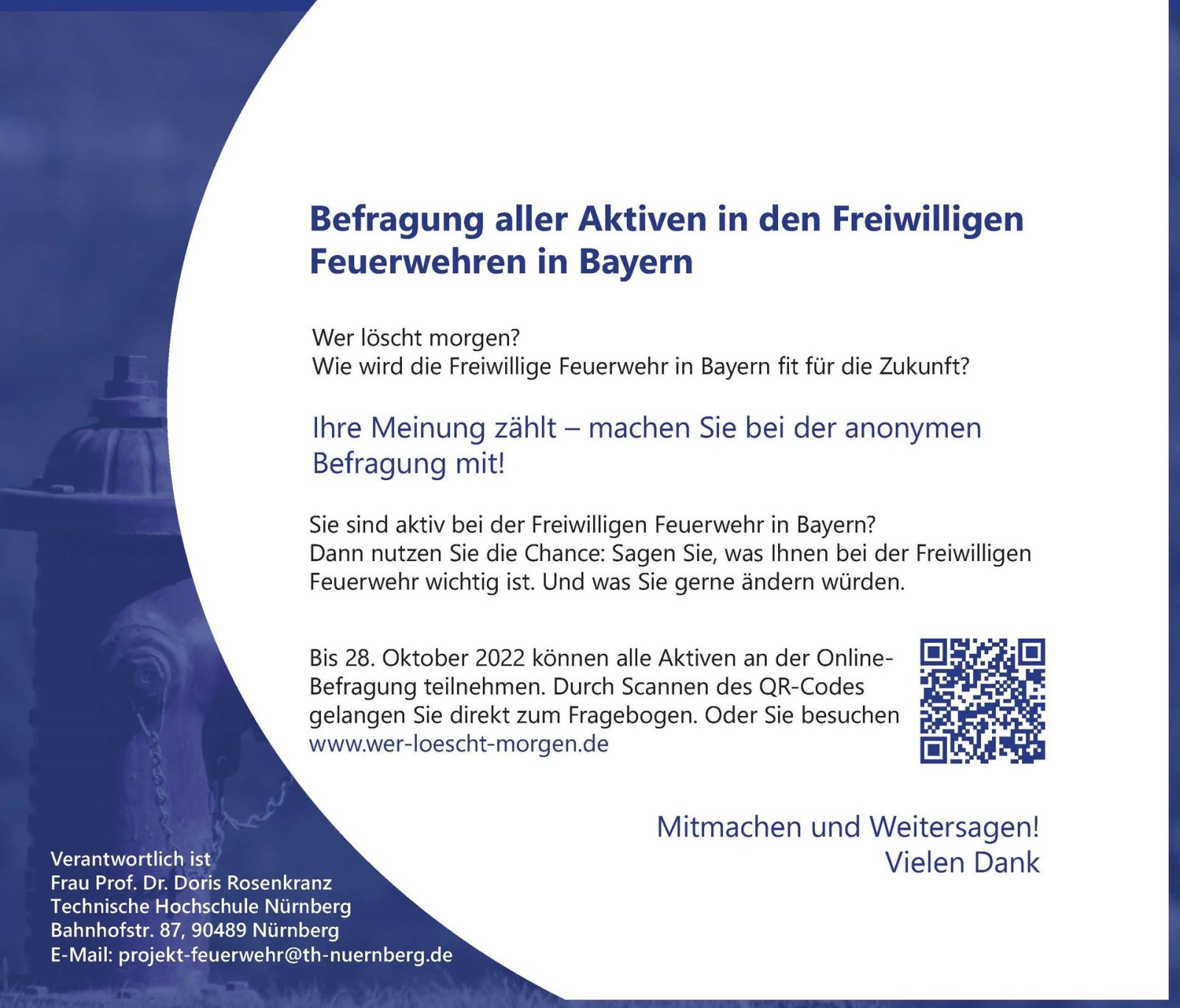 LFV: Wer löscht morgen? – Befragung aller Aktiven in den Freiwilligen Feuerwehren gestartet