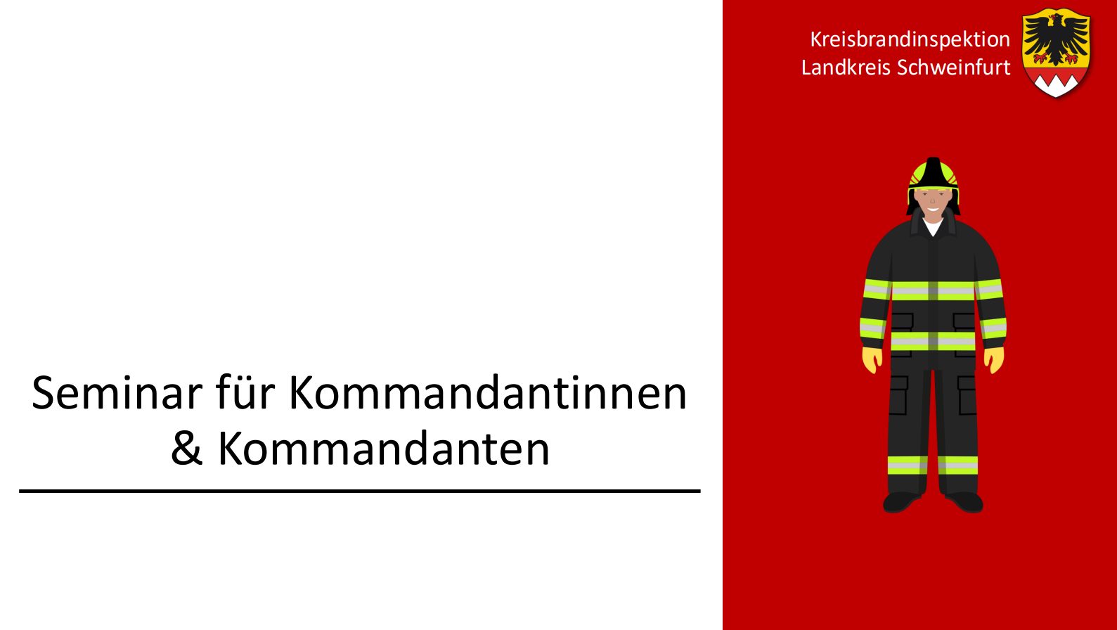 Führungswissen für die Feuerwehr: Kommandantenseminare im Landkreis Schweinfurt